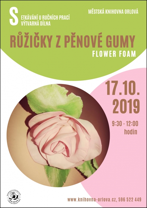 Setkávání u ručních prací – Růžičky z pěnové gumy