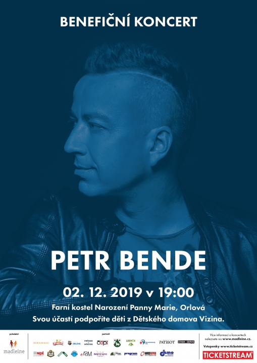BENEFIČNÍ KONCERT – PETR BENDE