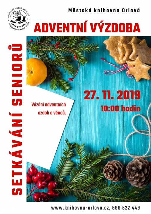 Setkávání seniorů – Adventní výzdoba