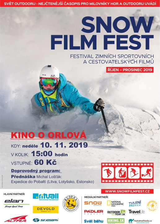 Snow film fest – neděle 10. 11. 2019