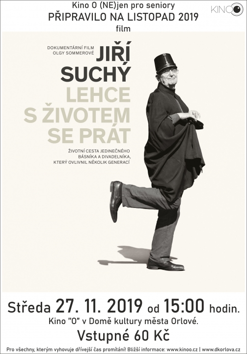 Jiří Suchý: Lehce s životem se prát – Kino O (NE)JEN pro Seniory