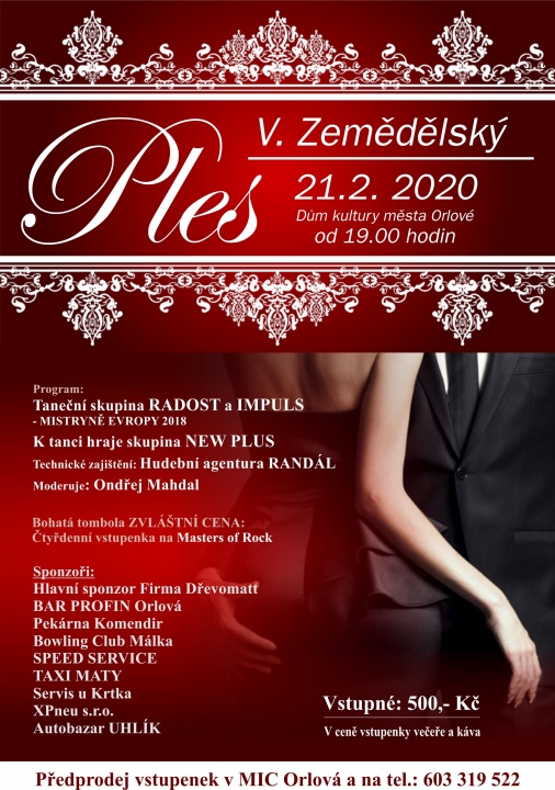 Zemědělský ples – pátek 21. 2. 2020