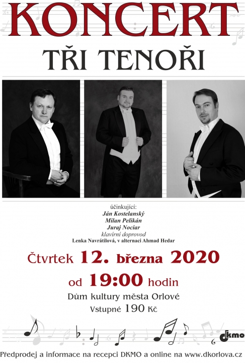 Tři tenoři – 28. 4. 2020