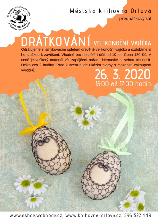 Drátkování velikonočního vajíčka