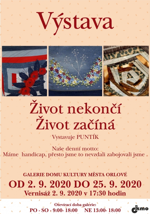 Výstava chráněné dílny Puntik – 2. 9. – 25. 9. 2020