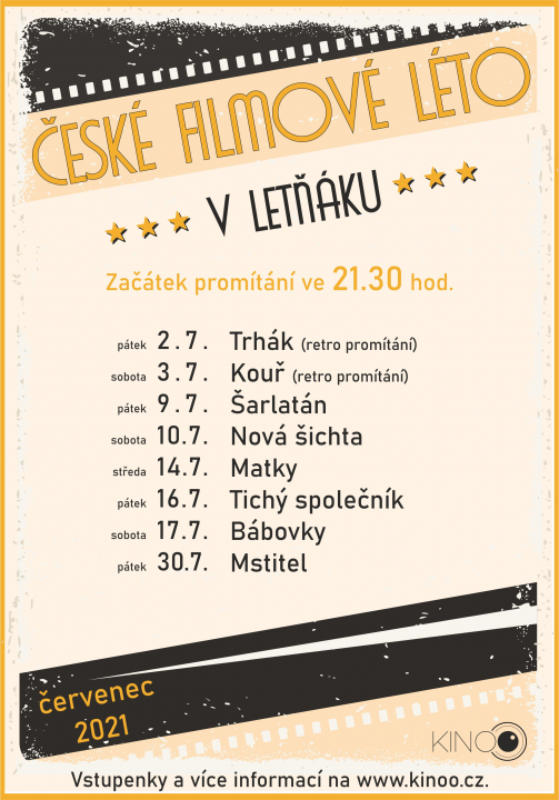 České filmové léto v Letňáku!