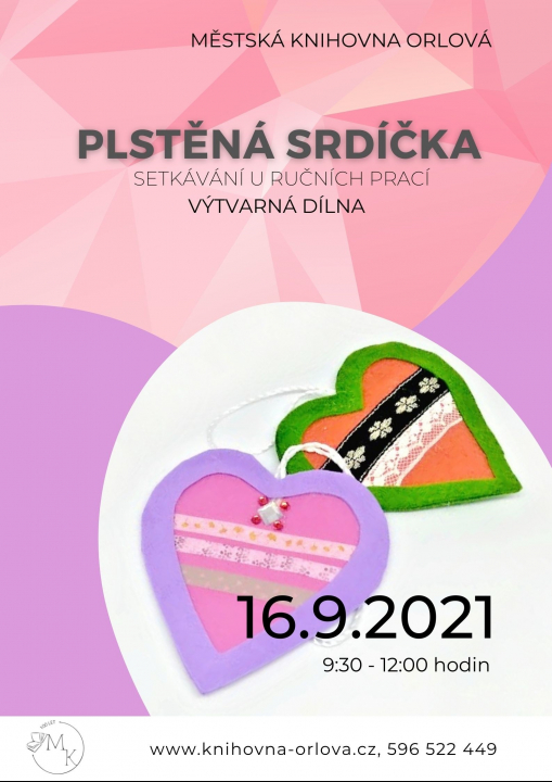Plstěná srdíčka