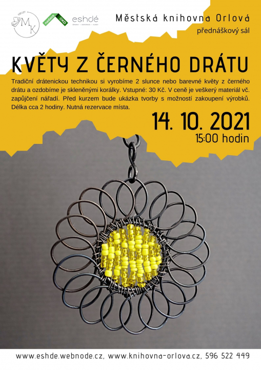 Květy z černého drátu