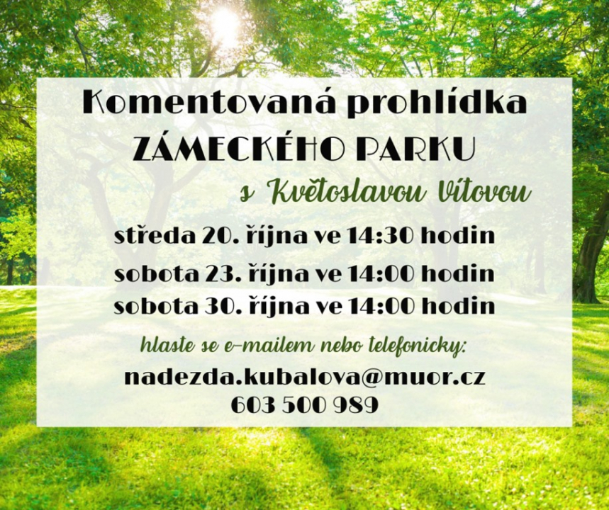 Komentovaná prohlídka zámeckého parku
