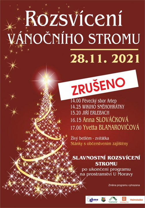 Rozsvícení vánočního stromu - zrušeno