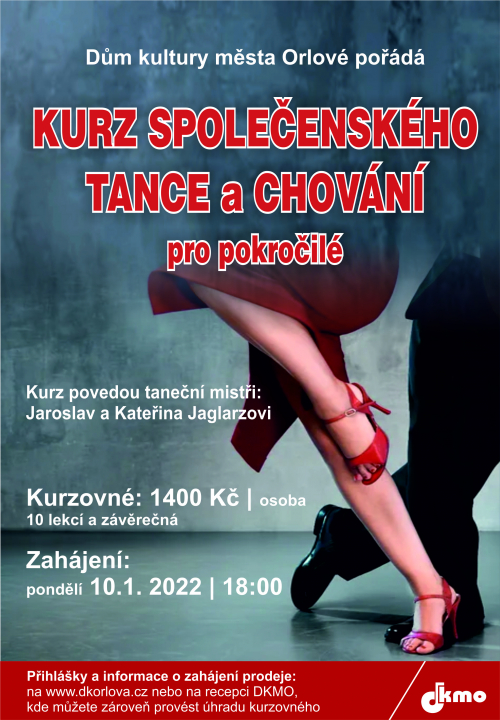 Kurz společenského chování a tance pro pokročilé