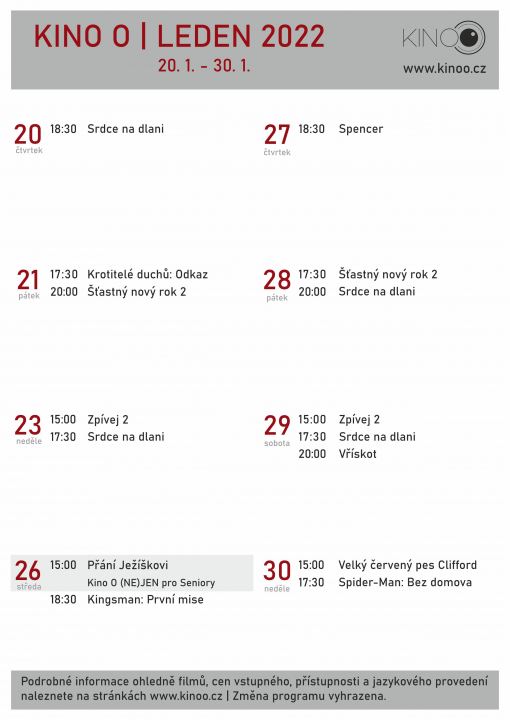 Kino O / leden 2022