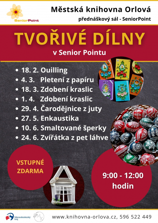 Tvořivé dílny v Senior Pointu