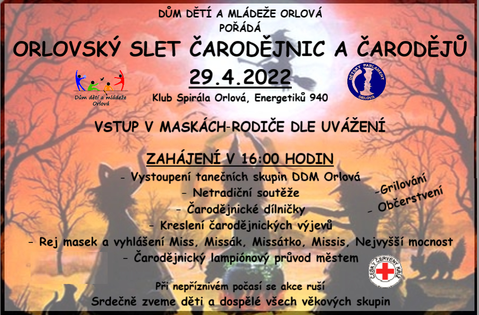 Orlovský slet čarodějnic a čarodějů 2022