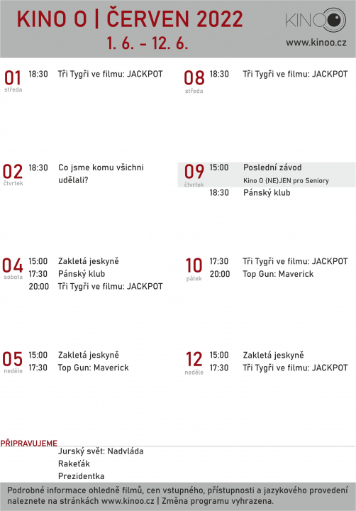 Kino O / červen 2022