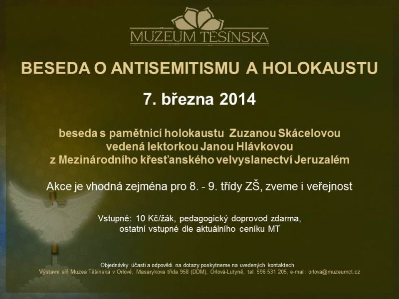Beseda o antisemitismu a holokaustu