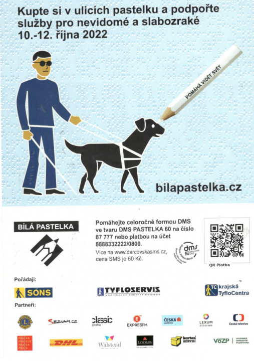 Bílá pastelka