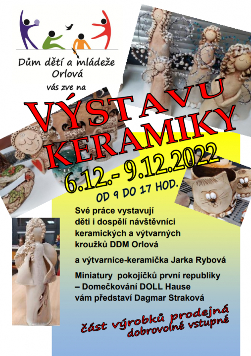 Výstava keramiky v DDM Orlová