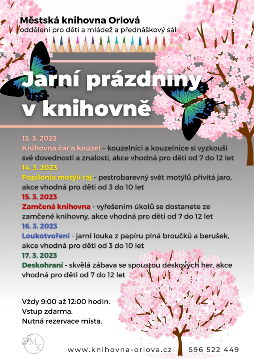 Jarní prázdniny v knihovně