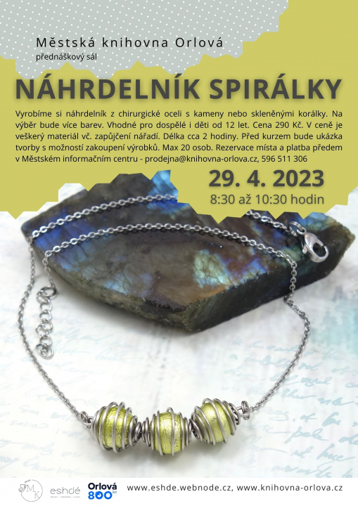 Náhrdelník spirálky