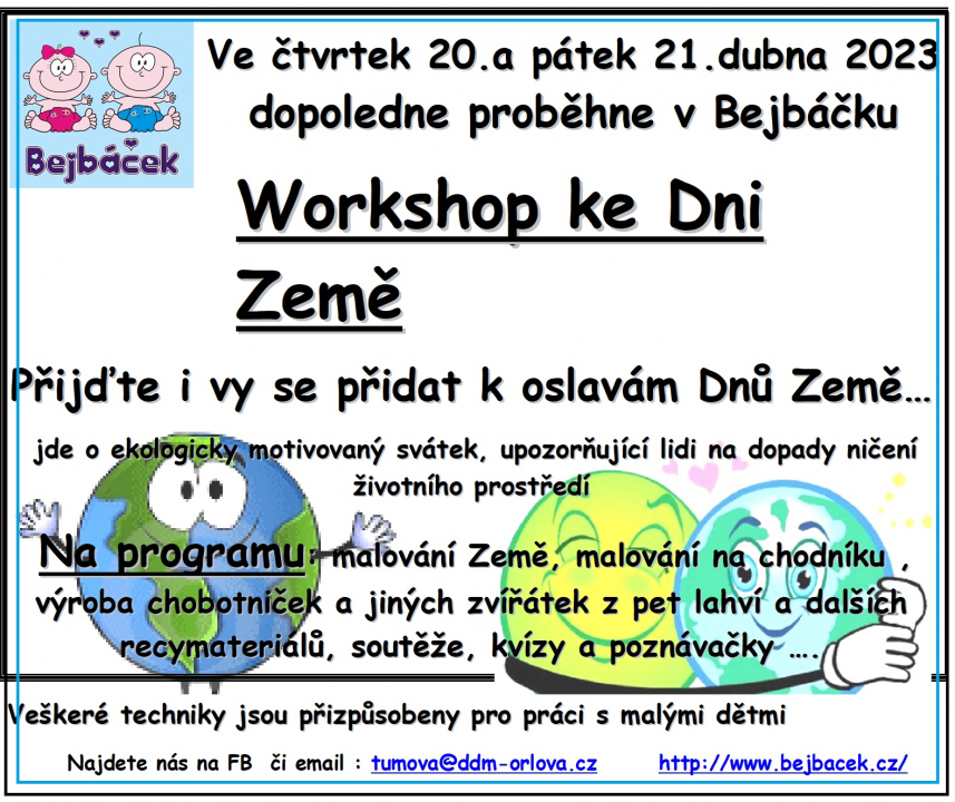 WORKSHOP KE DNI ZEMĚ
