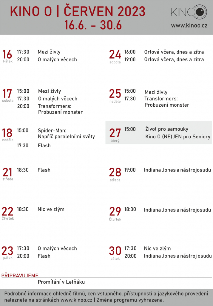 Kino O / červen 2023