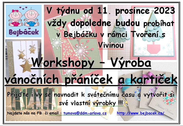 Výroba vánočních přáníček
