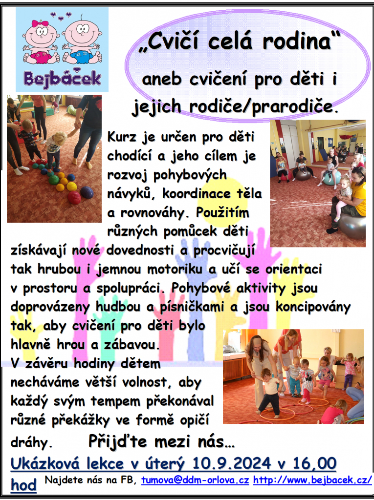 Cvičí celá rodina