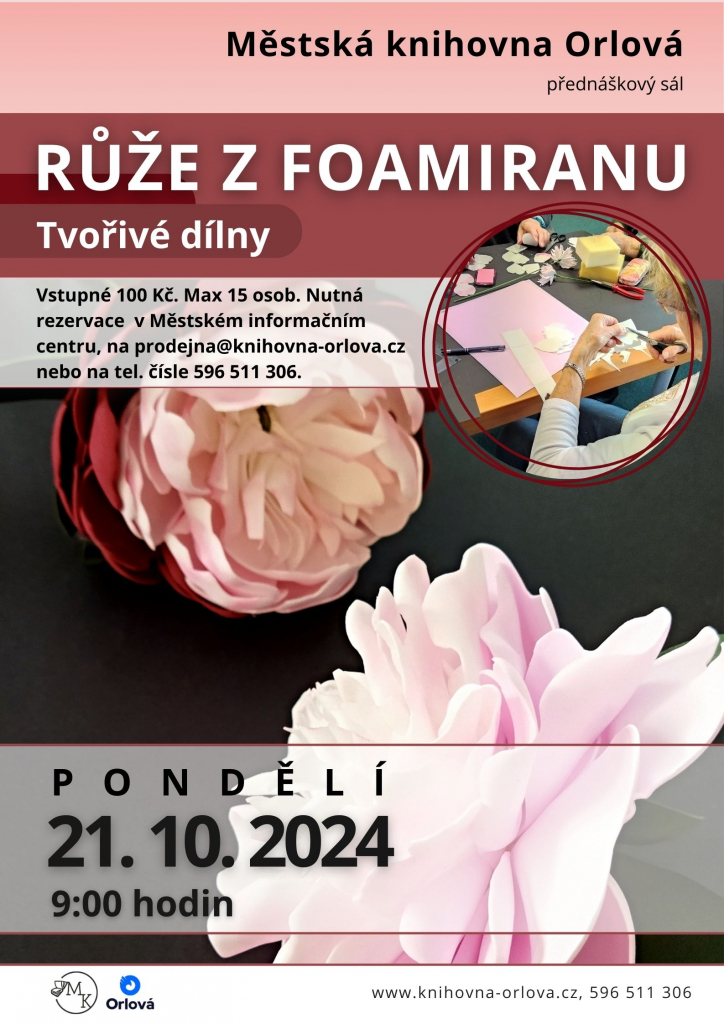 Růže z foamiranu