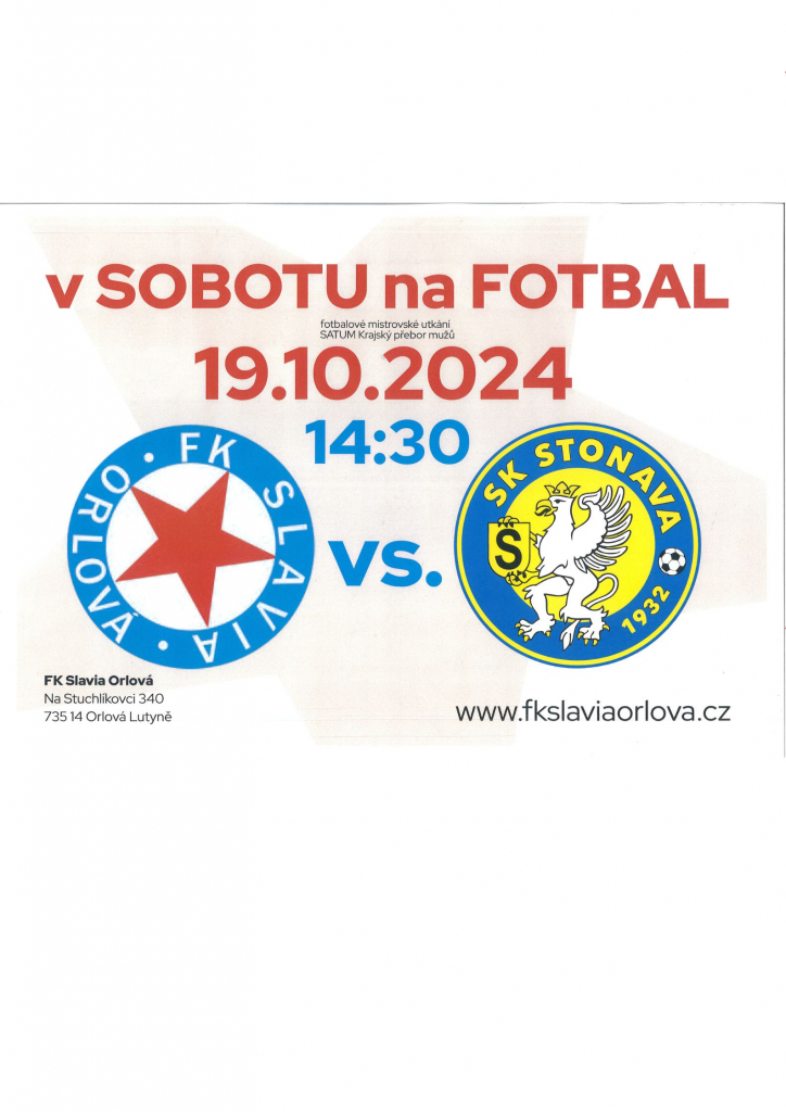 V sobotu na fotbal