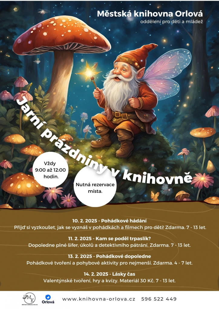 Jarní prázdniny v knihovně