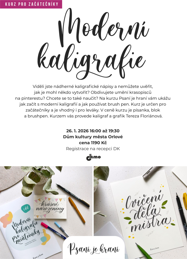 Kurz moderní kaligrafie