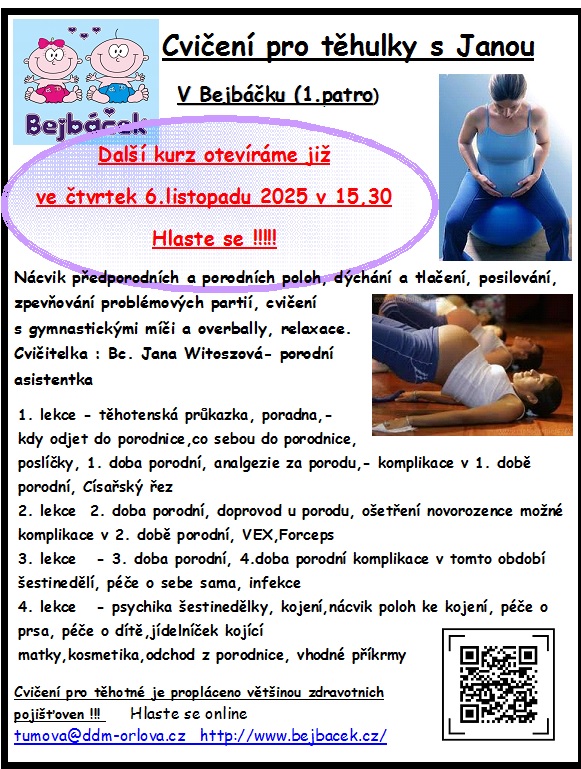 Cvičení pro těhulky s Janou