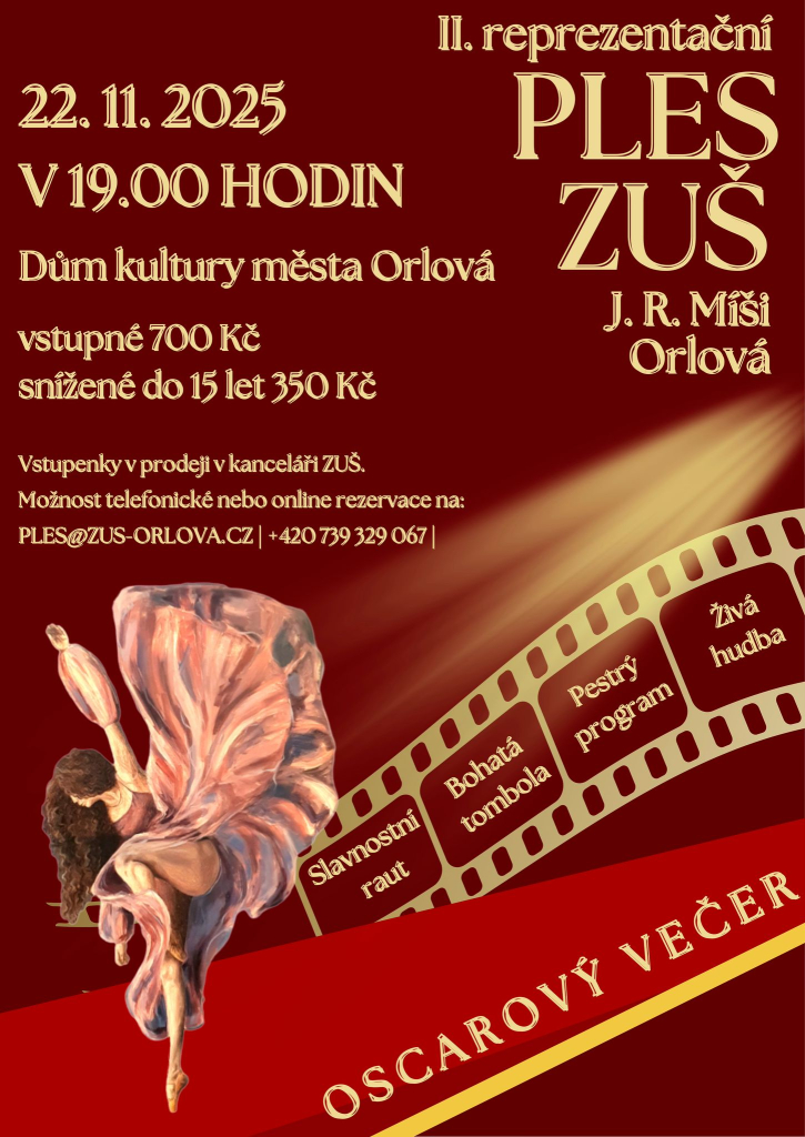 II. reprezentační ples ZUŠ v Orlové