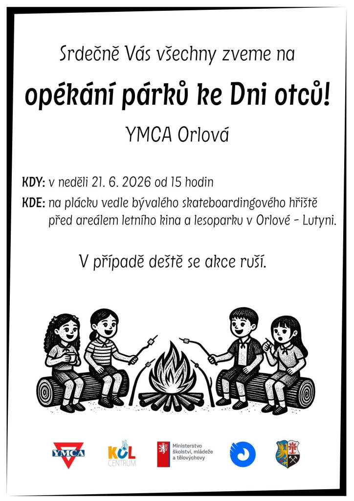 Opékání párků ke dni otců