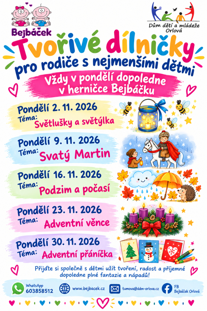 Tvořivé dílničky pro rodiče s nejmenšími dětmi