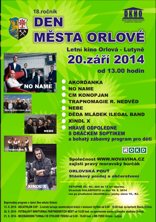Den města Orlové