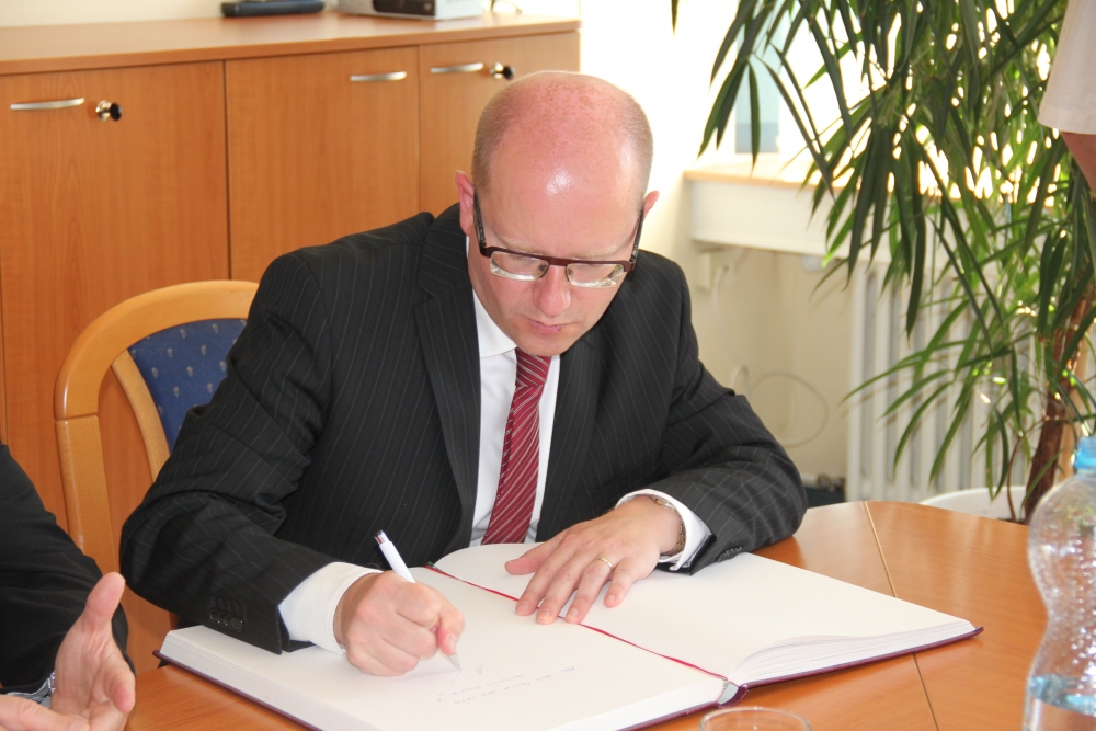 Premiér Sobotka navštívil Orlovou