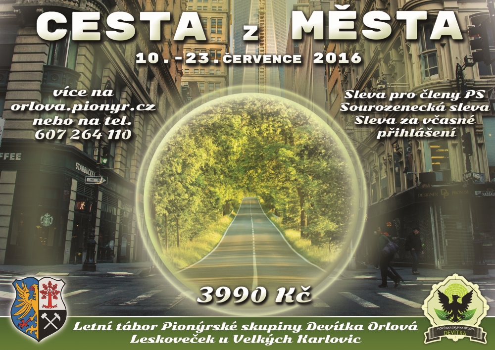 Pozvánka na letní tábor PS Devítka