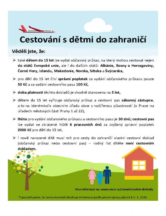 Cestování s dětmi do zahraničí