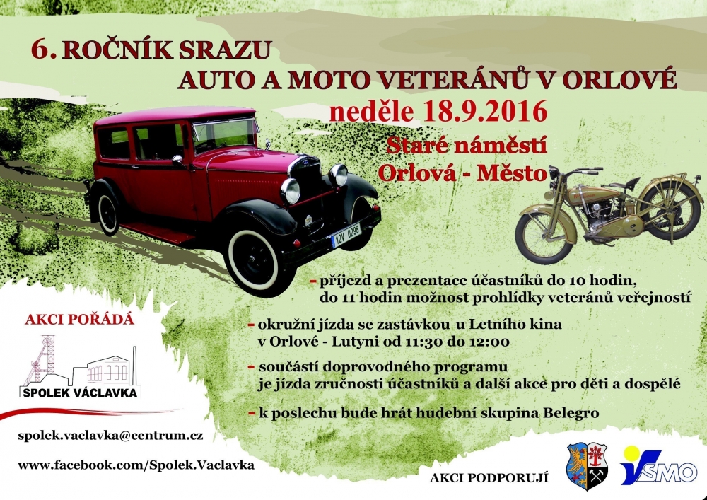 Sraz AUTO-MOTO veteránů již tuto neděli!