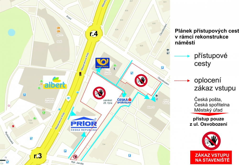 Omezení pohybu chodců v centru města