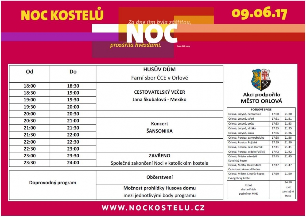Pozvánka na Noc kostelů