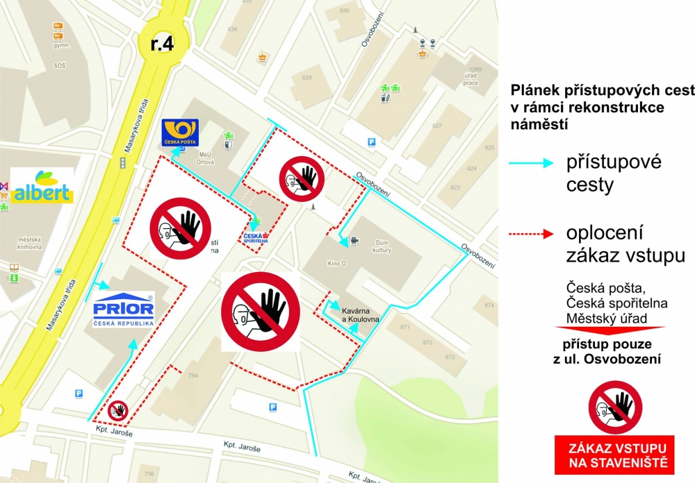 Rozšíření záboru staveniště nového centra města