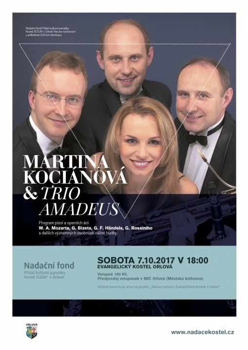 Do města zavítá Martina Kociánová s Triem Amadeus