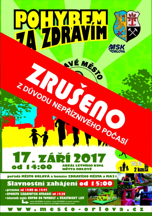 ZRUŠENO pro nepříznivé počasí