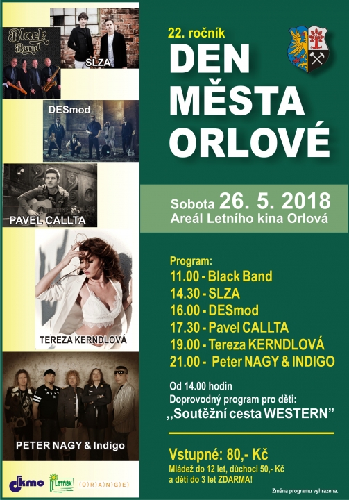 POZVÁNKA NA DEN MĚSTA ORLOVÉ * JIŽ TUTO SOBOTU!