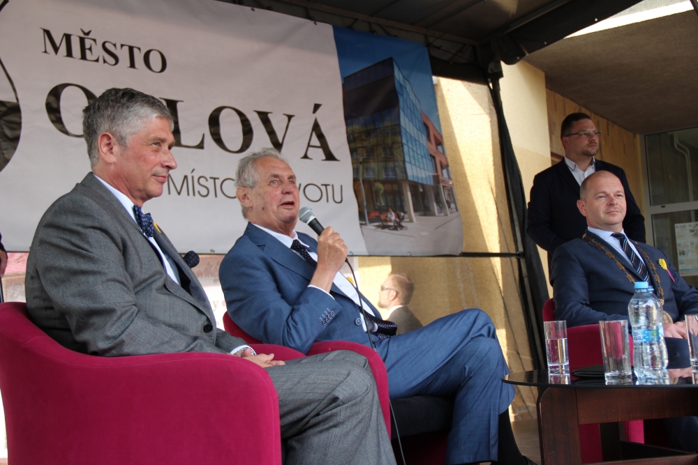 ORLOVANÉ PŘIVÍTALI PREZIDENTA REPUBLIKY MILOŠE ZEMANA