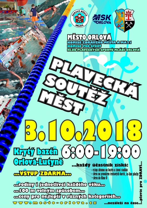 Plavecká soutěž měst 2018
