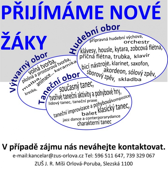 PŘIHLASTE SE DO HUDEBKY aneb nejen výtvarkou živ je člověk